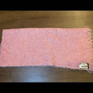 Pink Andrew Stewart 100% Mohair Scarf made in Scotland